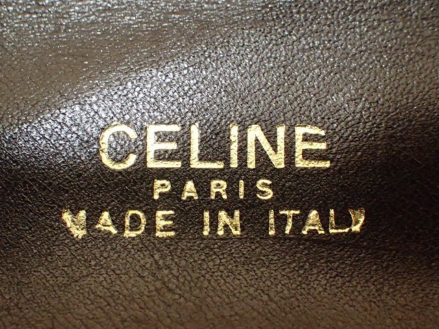 ヴィンテージ CELINE セリーヌ ショルダーバッグ 馬車 レディース ブラック レザー ハンドバッグ★15270