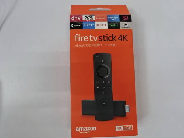 Ft519561 Amazon fire tv stick 4K ストリーミングデバイス 端末 中古