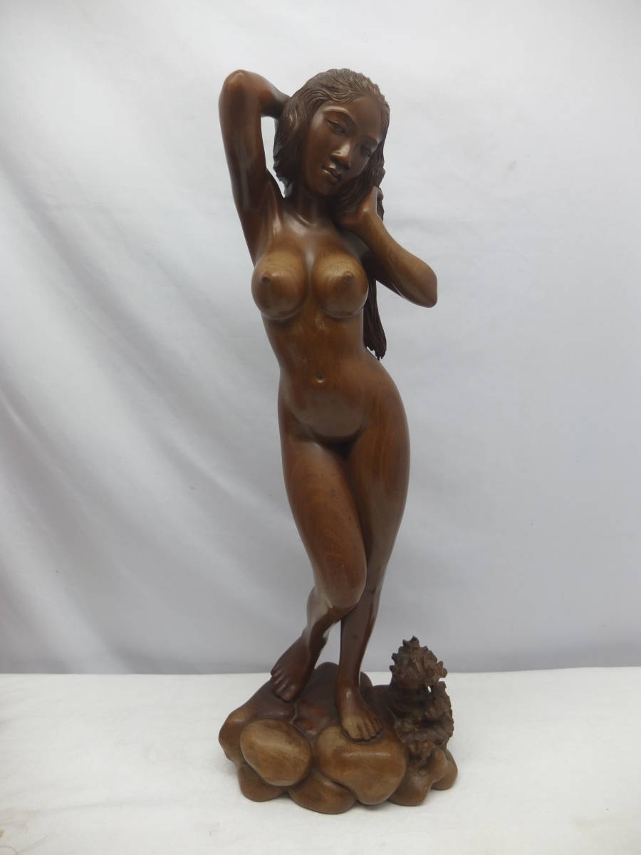 【送料無料，人気セール】 バリ 木彫り 裸婦 オブジェ 置物 I.B.AGUNG BALI 高さ55cm 美術品 木工芸 お土産 アンティーク インテリア(東洋彫刻)｜売買されたオークション情報、yahooの商品情報をアーカイブ公開 - オークファ その他