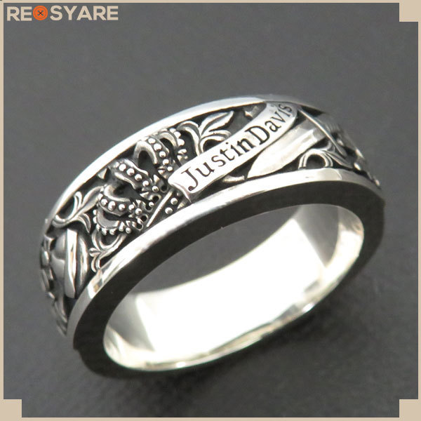 極美品*ジャスティンデイビス*Holy Sacrament*ホーリーサクラメント*シルバー925*リング*指輪*23号*36511