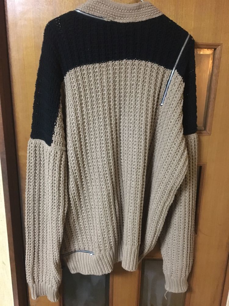 ミハラヤスヒロ ジップニットカーディガン