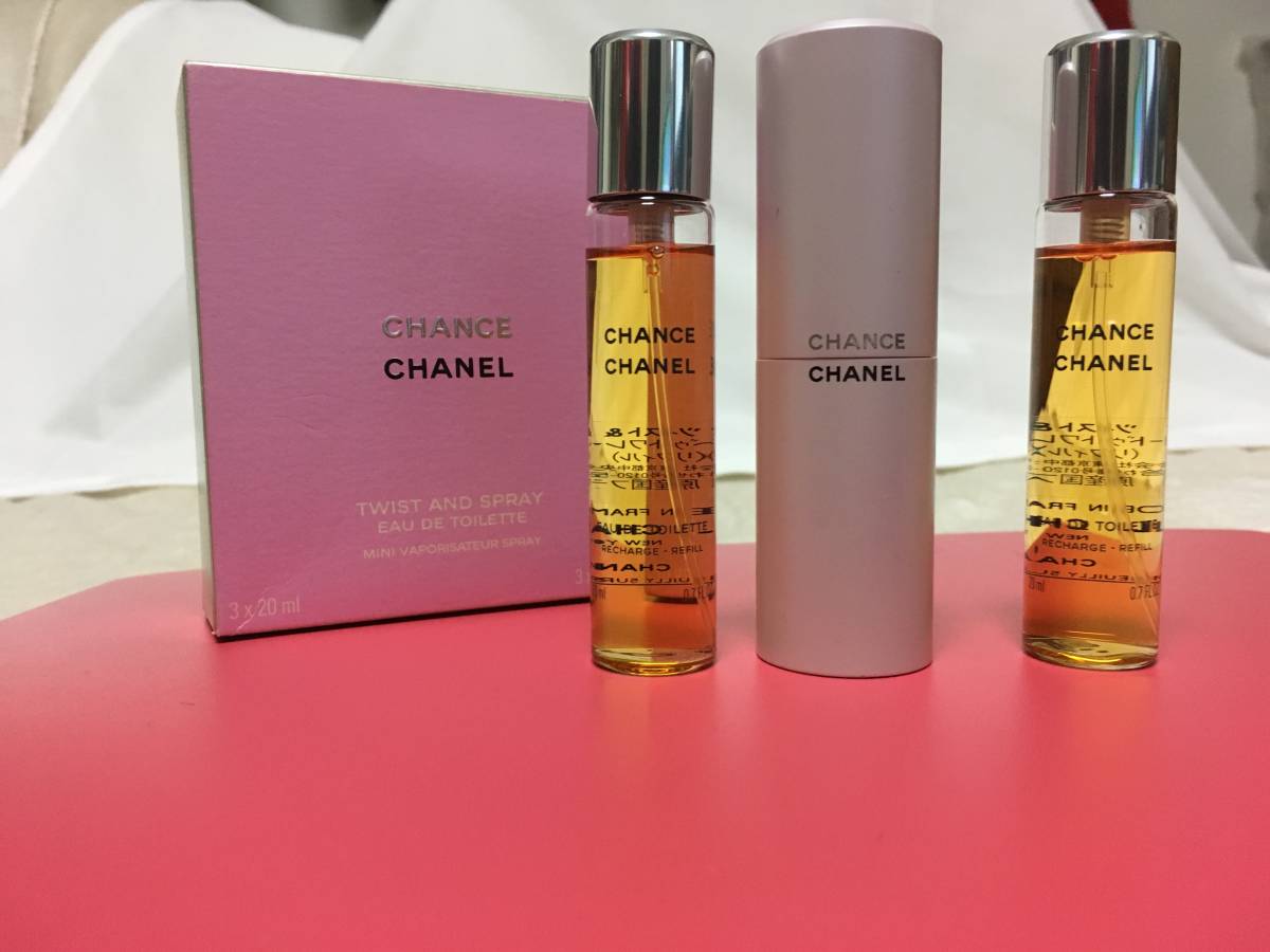 CHANEL CHANCE TWIST & SPRAY オードゥトワレット3本 CHANCE Eau de