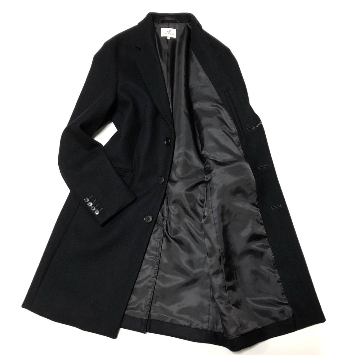 新品◇チェスターバリー◇上質ウールコートUK 46◇濃紺XXL◇本物