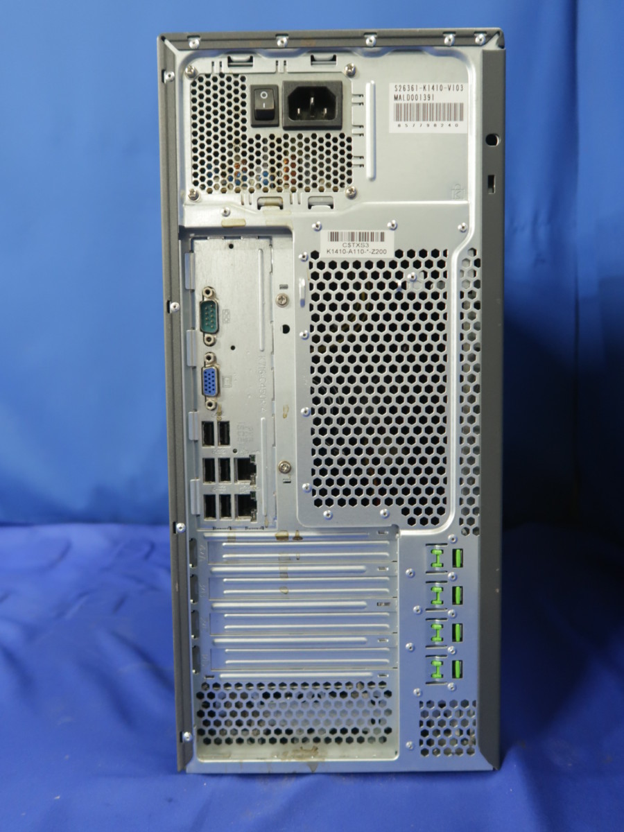富士通 PRIMERGY TX100 S3 Xeon E3-1220 v2 3.1GHz 4GB DVD-ROM 