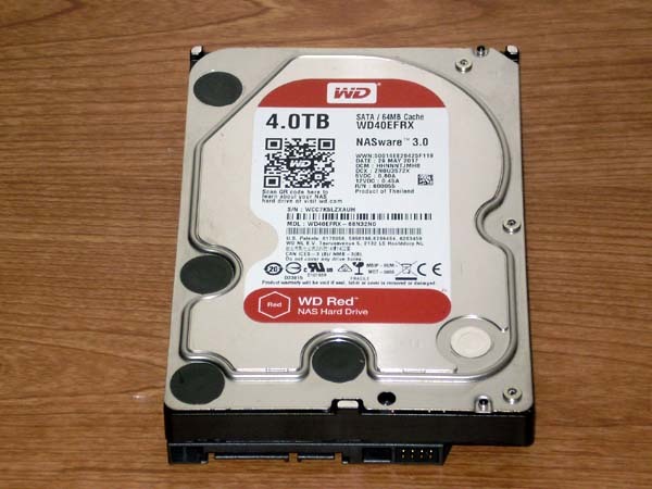 ☆ ★ 4.0TB ★ Western Digital Red 【 WD40EFRX 】 良品 ★L3N 4.0TB ☆ Western Digital Red  WD40EFRX  稼働少 ☆0T1