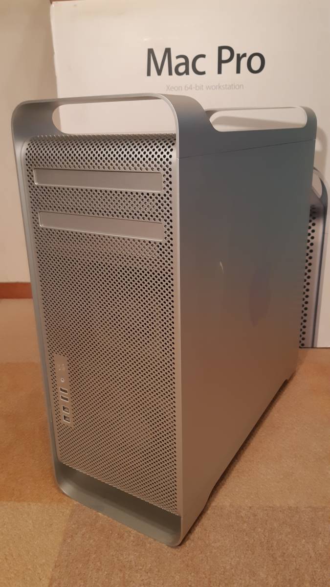 送料込◆Mac Pro(Early 2009) MB535J/A 2.26GHzx2 8コア メモリ6GB HDD640GB GeForce GT 120◆純正付属品付