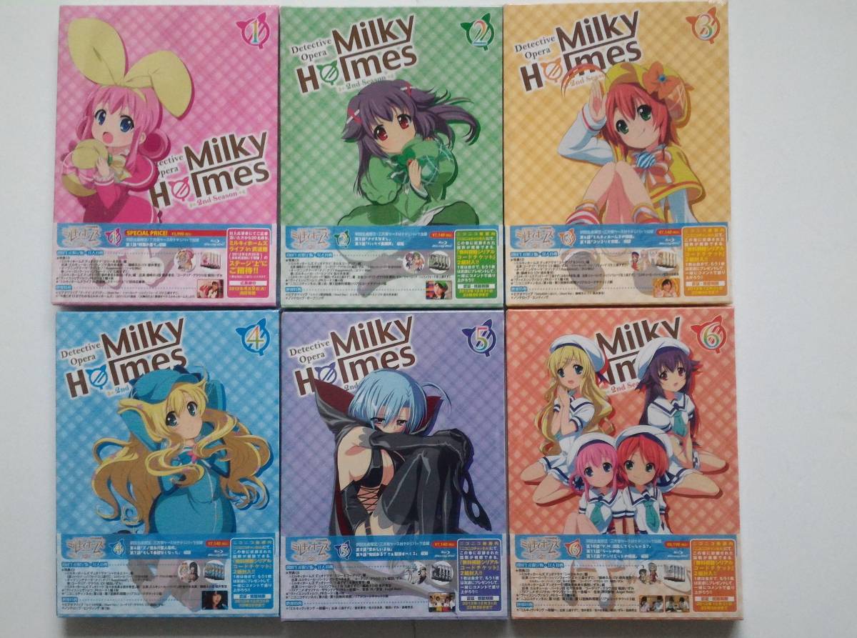 BD 探偵オペラ ミルキィホームズ 第2幕 初回版全6巻セット 特典付 ヴァイスシュヴァルツ PRカード封入 Blu-ray ブルーレイ(日本 ...