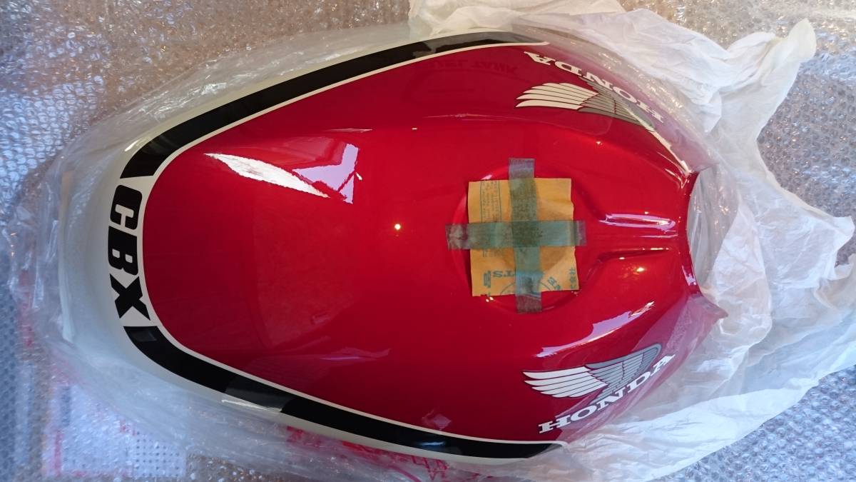 CBX400F 純正 オリジナルタンク 未使用 赤白_5