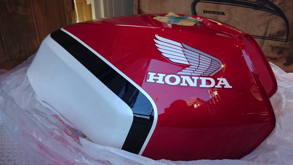CBX400F 純正 オリジナルタンク 未使用 赤白_7