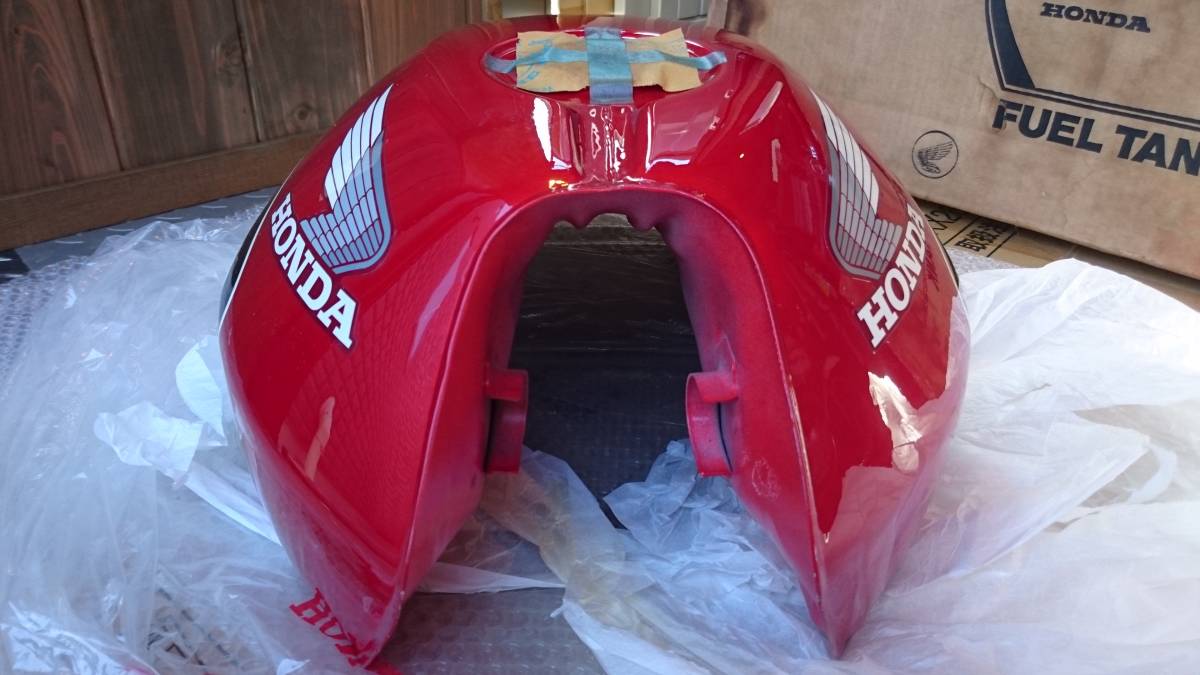 CBX400F 純正 オリジナルタンク 未使用 赤白_9