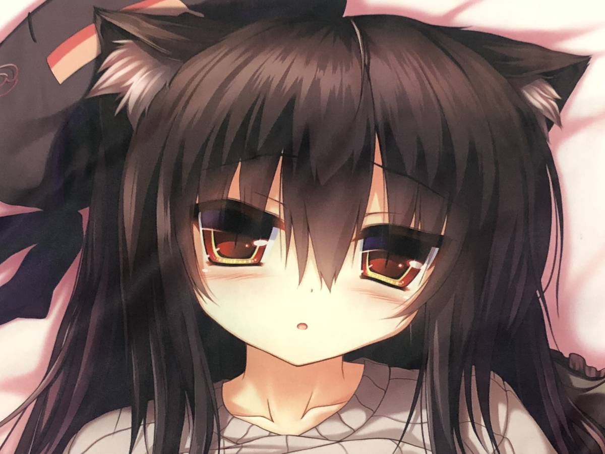すたいらす 福猫モフモフ Syroh ミアと一緒に添い寝抱き枕カバー