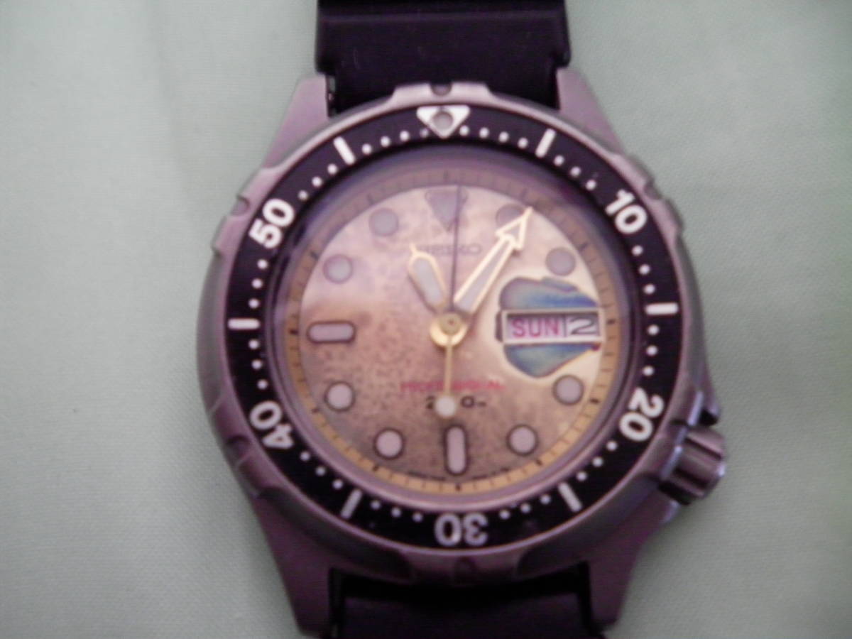 SEIKO プロフェッショナルダイバー 200m 7C43-6A00 チタ二ウム