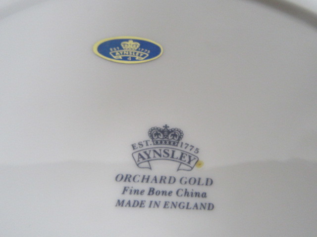 廃盤品エインズレイ ○エインズレイ オーチャードゴールド プレート
