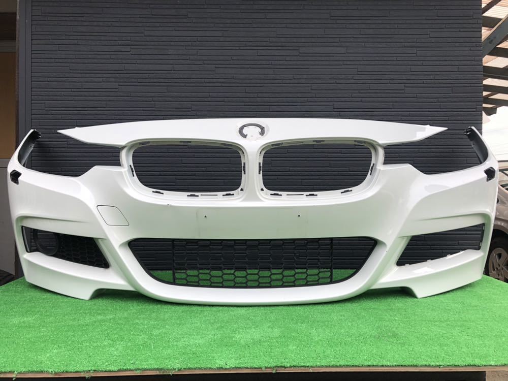 キズ少】F30 F31 BMW 3シリーズ Mスポーツ フロントバンパー 白 BMW 3