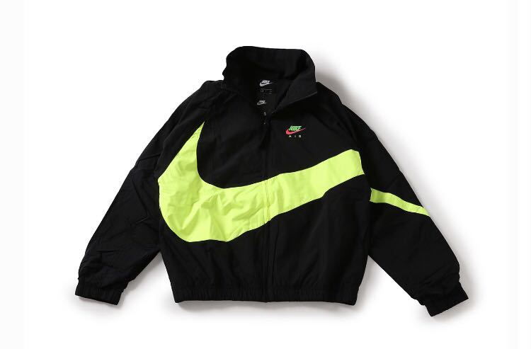 【送料無料】 1円 2XL XXL 新品未使用 ナイキ フルジップ ウーブン ジャケット NIKE ビッグスウッシュ ボア スウッシュ 新作 ネオン