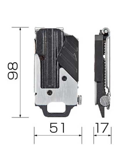 a131 タジマ セフ後付ホルダーメタル SF-MHLD　ベルトを外さず途中から挿せる後付式_4