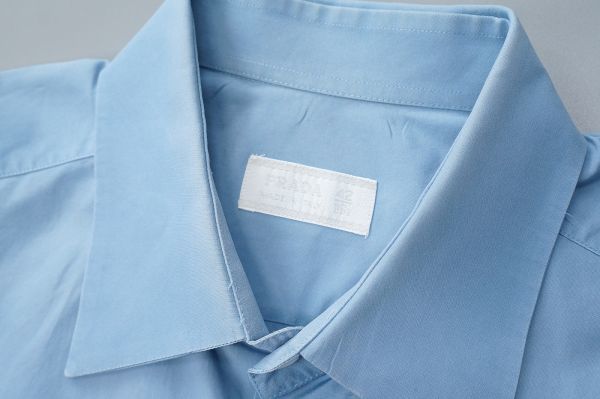 w5466イタリア製*プラダ/PRADA*長袖シャツ/コットンシャツ/レギュラーシャツ/無地/ブルー/青/42-16 1/2 PRADA プラダ | QME 2MV836 レディース