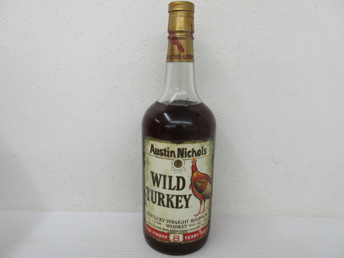 WILD TURKEYワイルドターキー8年 1L 1000ml 古酒 旧ボトル ワイルド