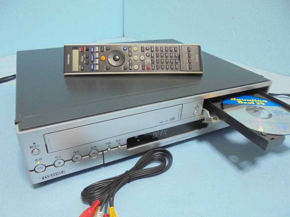 テレビ・映像機器 TOSHIBA AK-V100 VHS DVD ダビング 動作品 メンテナンス