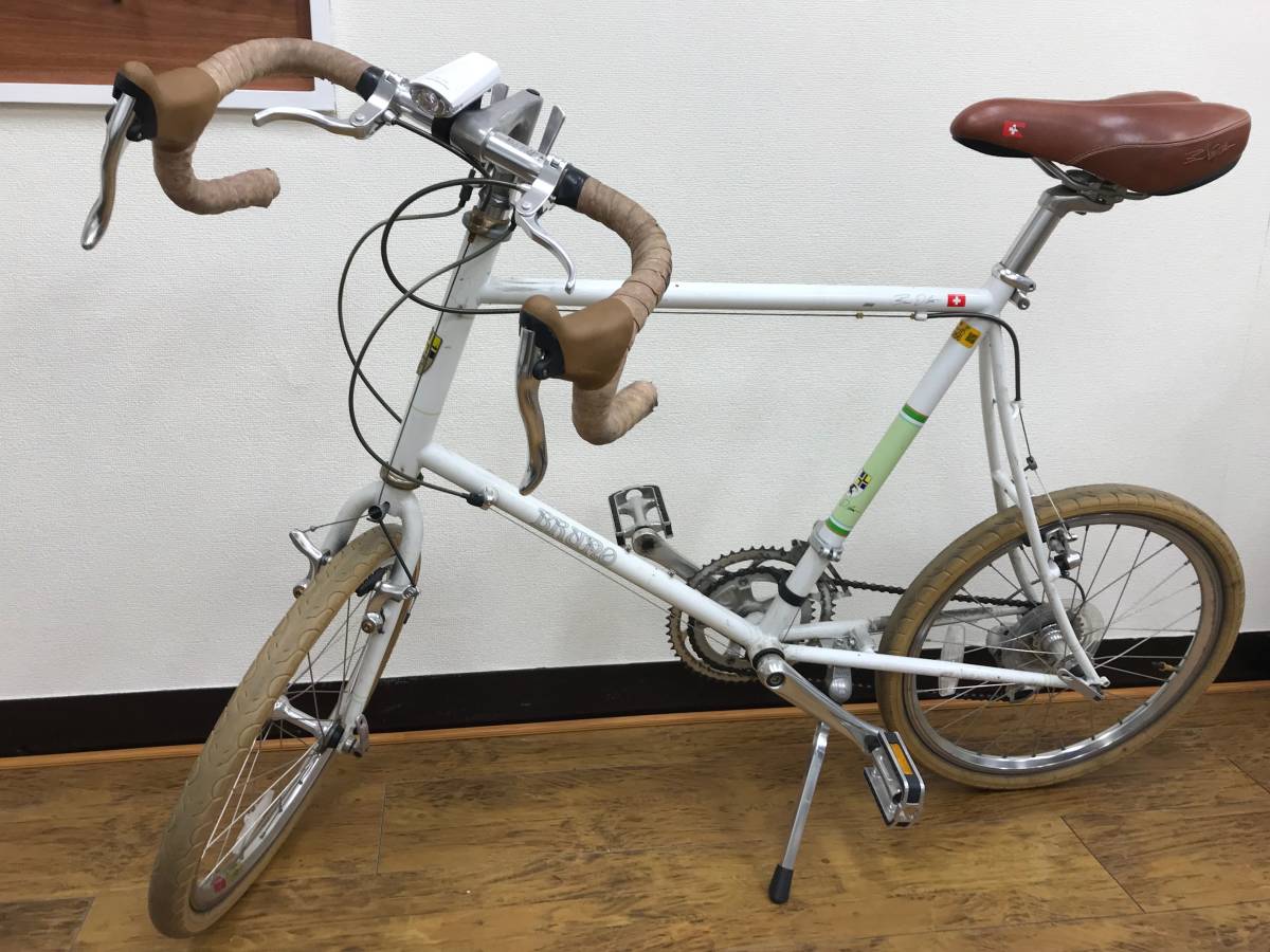 Bruno ブルーノ ☆ ミニベロ20 ☆ ホワイト ビアンキ 自転車 格安 