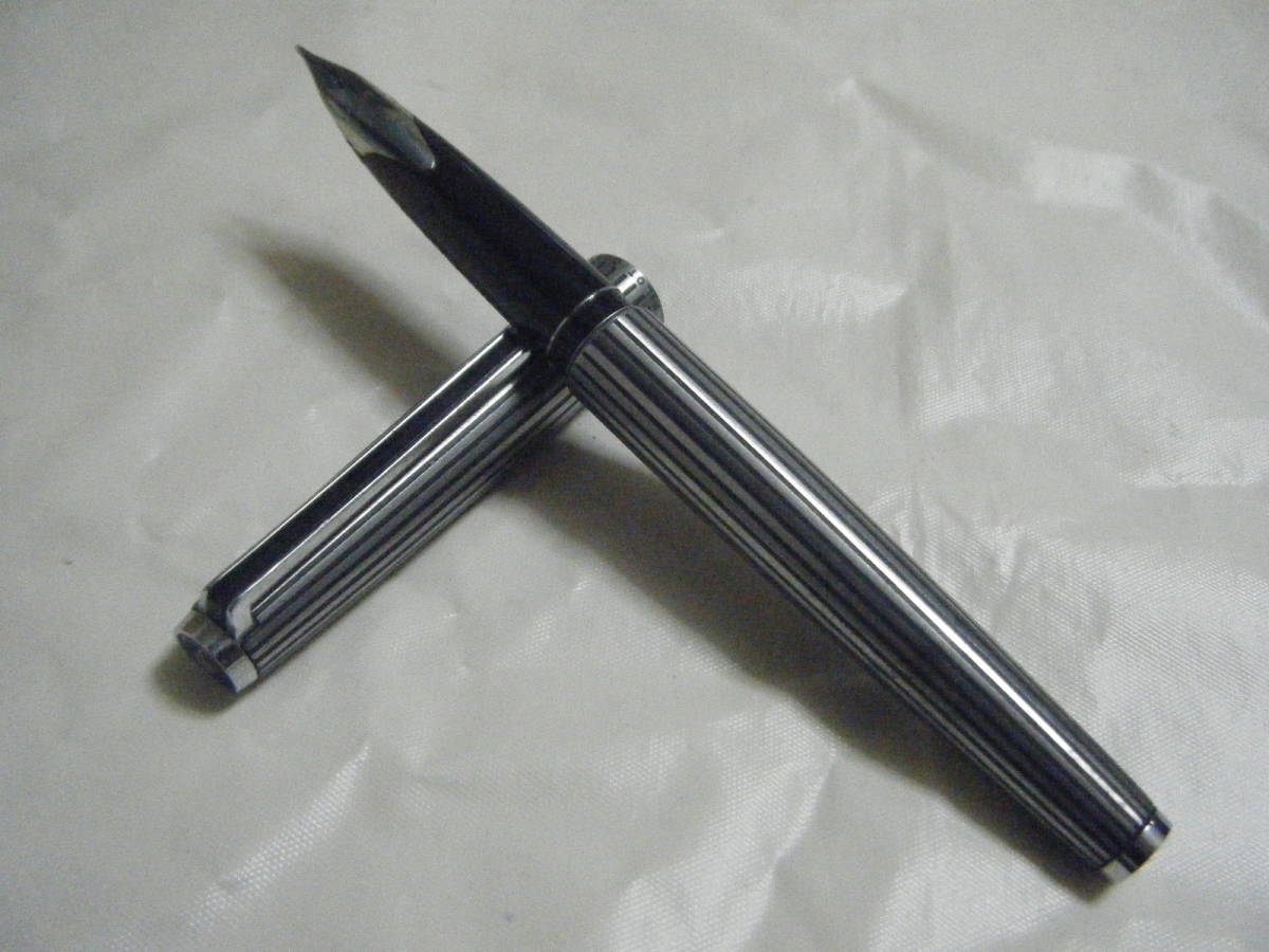 万年筆 パイロット カスタム PILOT ストライプ 中古)PILOT 18K 細字