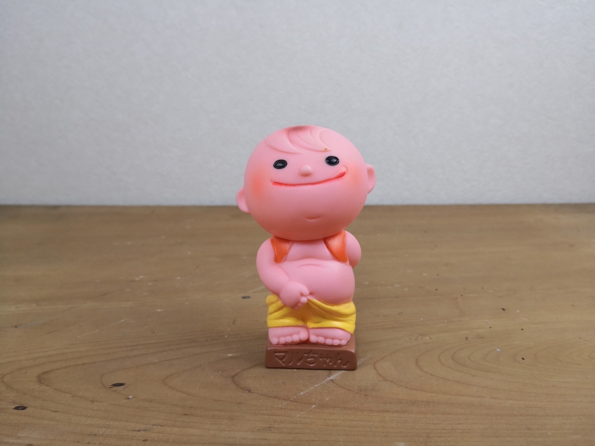 東洋水産 マルちゃん ソフビ 昭和レトロ 貯金箱 当時物 非売品 : レトロ ソフビ人形貯金箱 希少 ソフビ人形 干支 イエロー 黄色 ノベルティグッズ