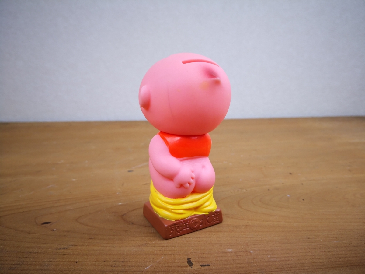 東洋水産 マルちゃん ソフビ 昭和レトロ 貯金箱 当時物 非売品 : レトロ ソフビ人形貯金箱 希少 ソフビ人形 干支 イエロー 黄色 ノベルティグッズ