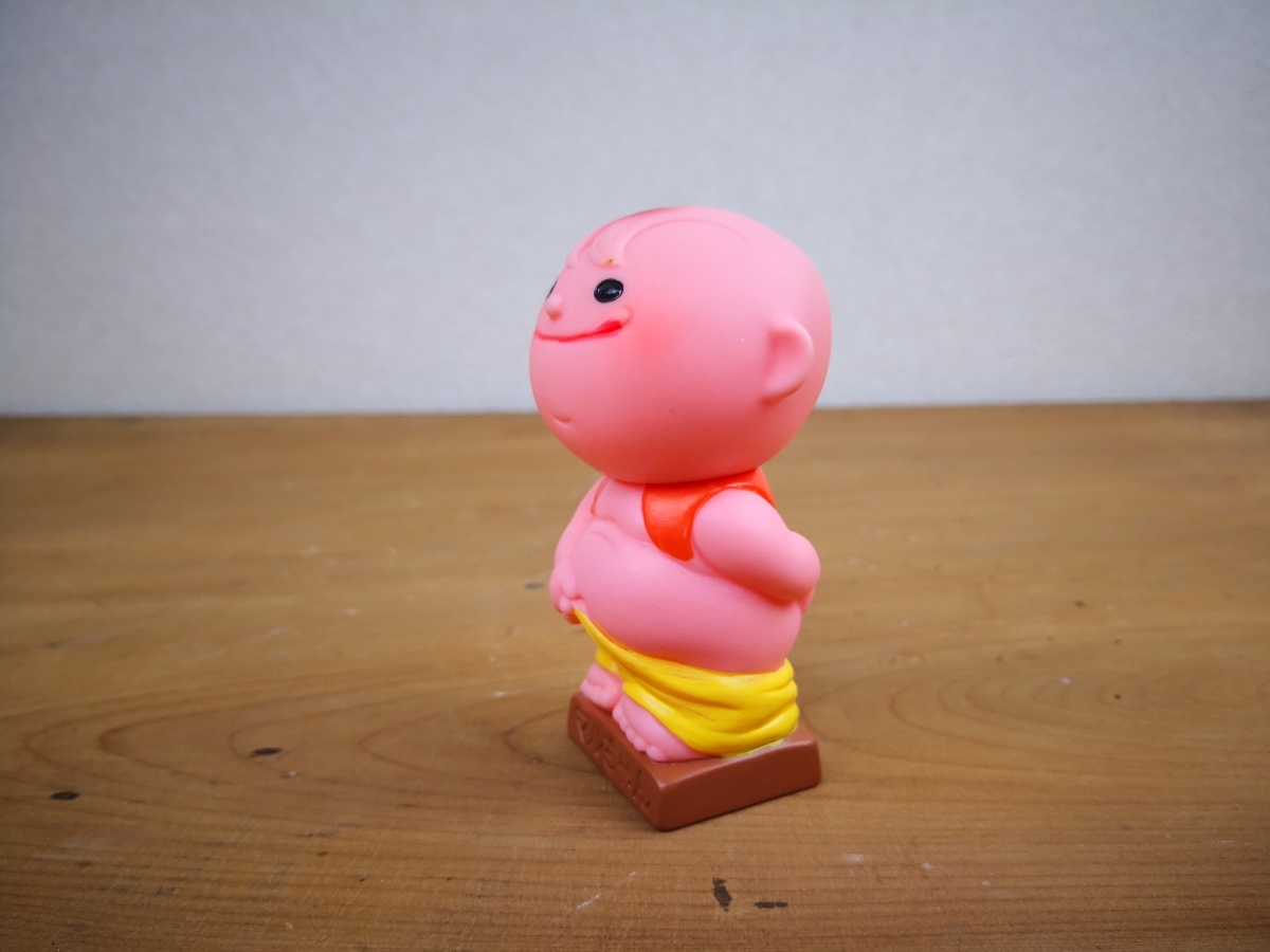 東洋水産 マルちゃん ソフビ 昭和レトロ 貯金箱 当時物 非売品 : レトロ ソフビ人形貯金箱 希少 ソフビ人形 干支 イエロー 黄色 ノベルティグッズ