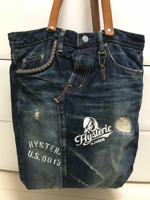 ヒステリックグラマー　デニムトート　キムタク着 ヒステリックグラマー デニムトート キムタク着 バッグを使った「木村