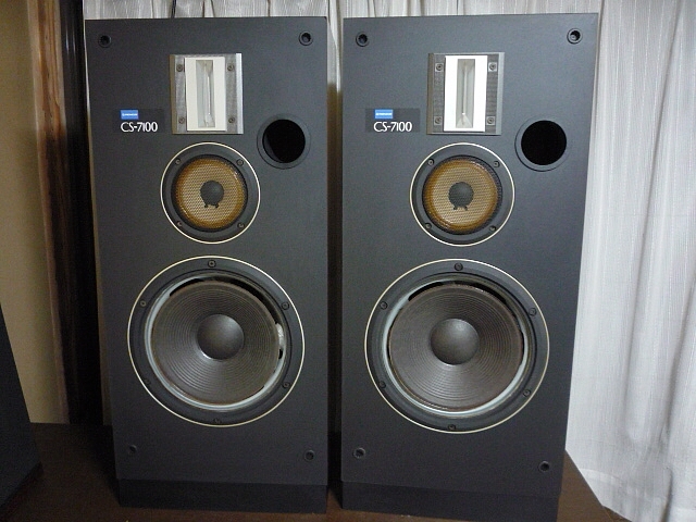 昭和レトロ ビンテージ CS7100 パイオニア ステレオ スピーカー1