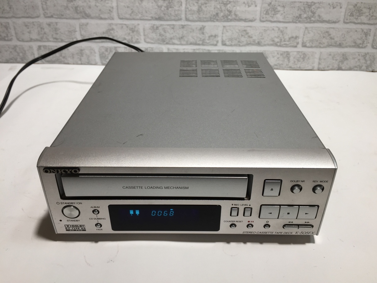 オーディオ機器 【極上】ONKYO K-505FX ステレオ カセットテープデッキ