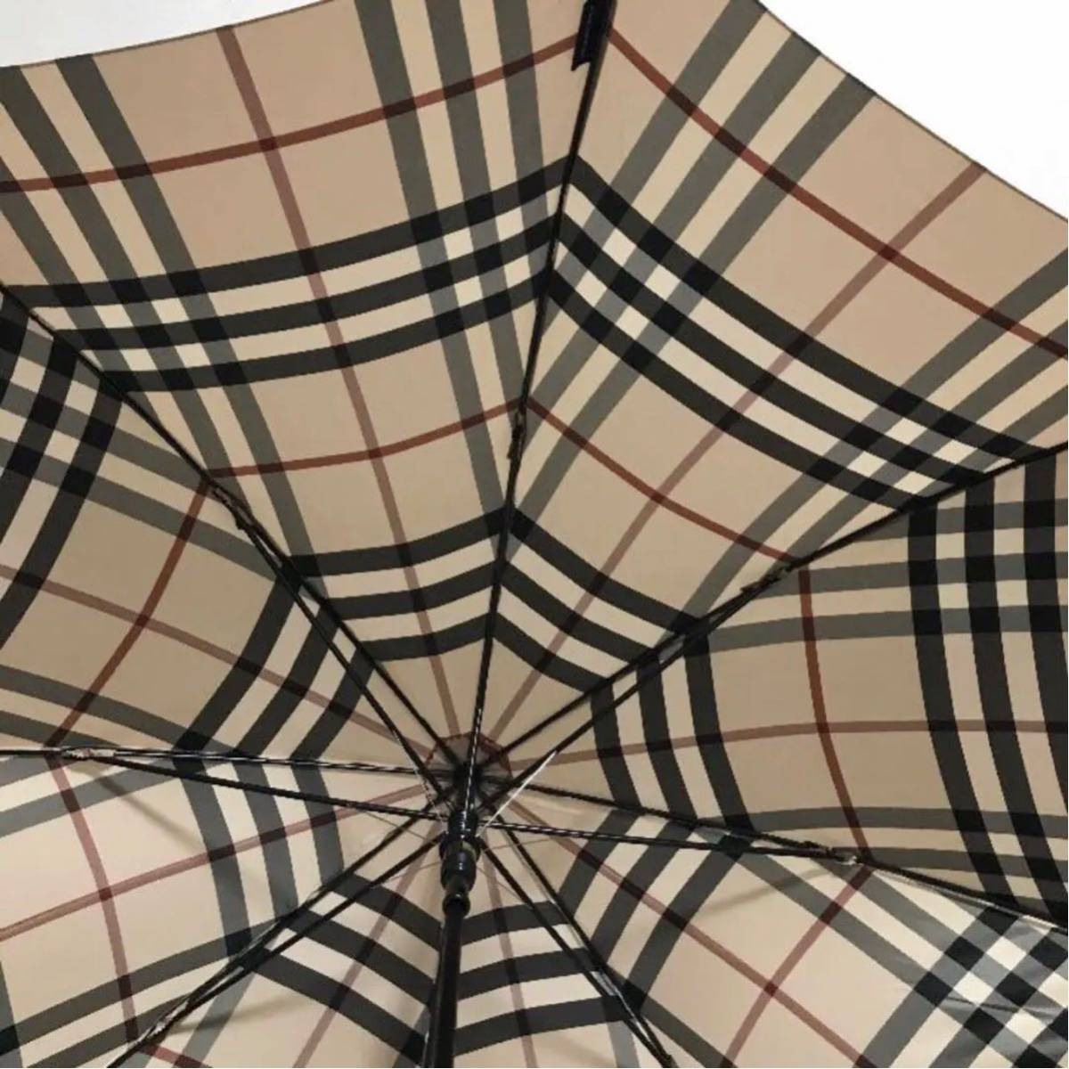 新品【 BURRBERRY バーバリー 】日本製 長傘 雨傘 メンズ 男性用 高級
