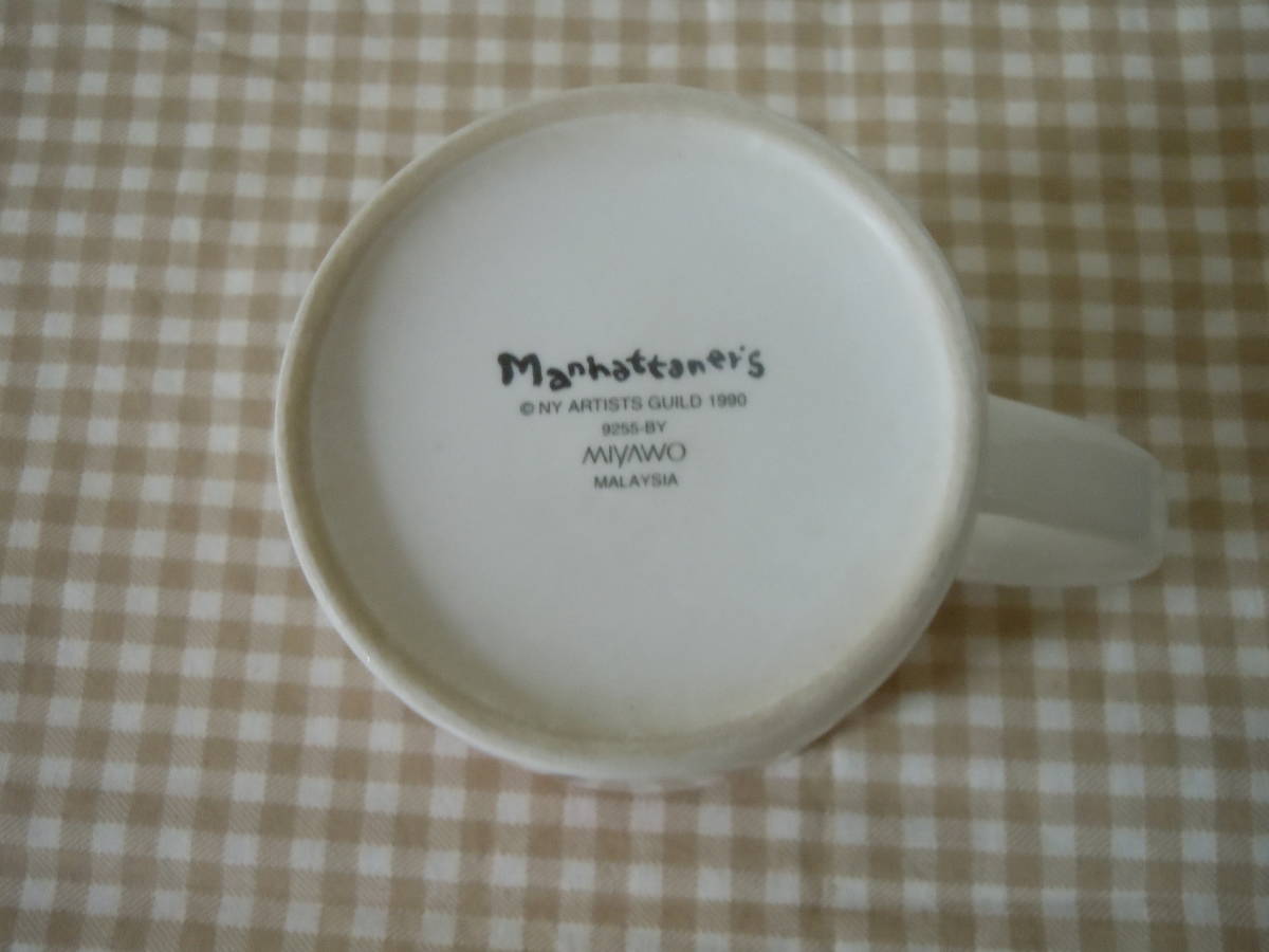 マンハッタナーズ マグカップ 猫柄 MANHATTANER