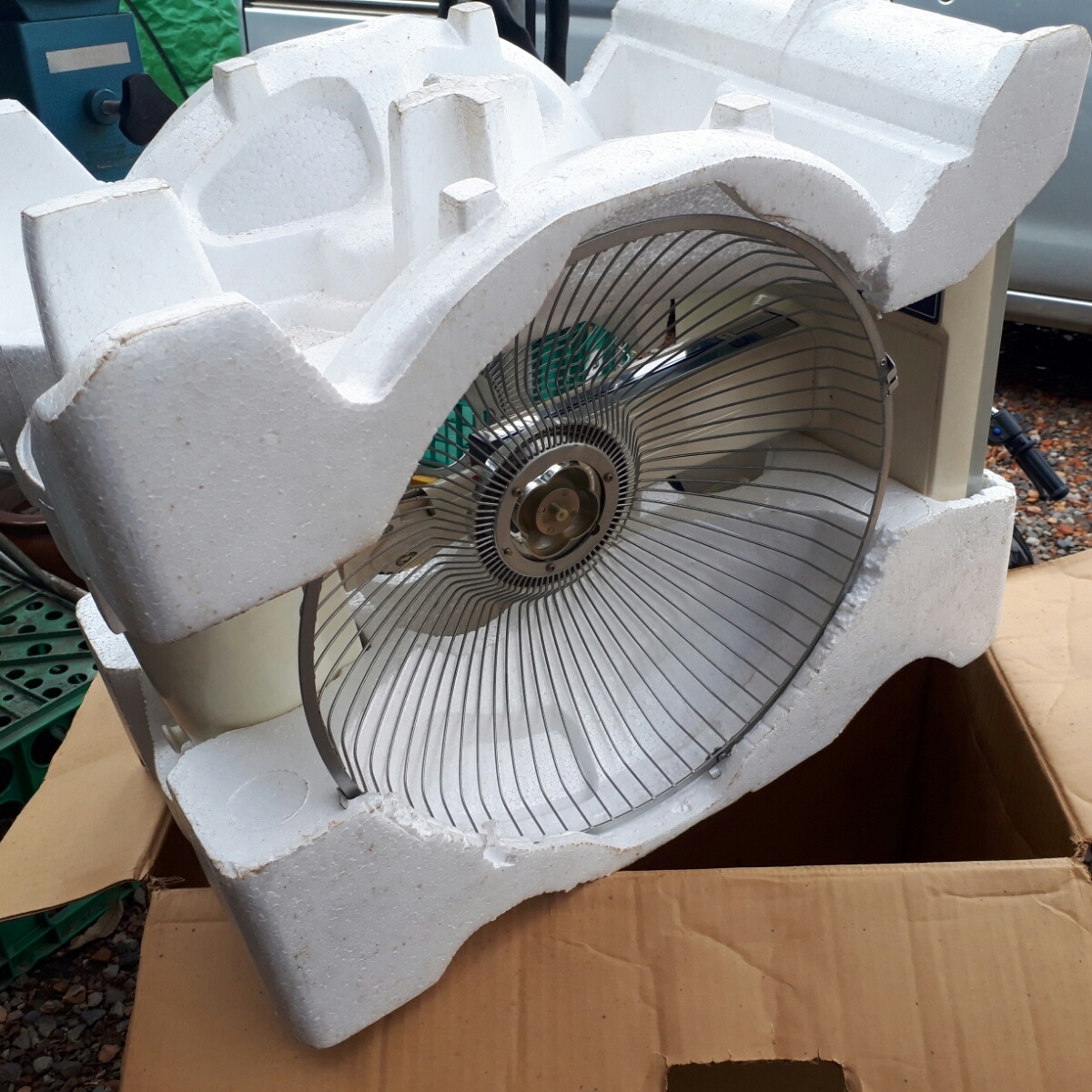 ナショナル 30センチ座敷扇 F-30H1L 箱付き 扇風機 昭和レトロ