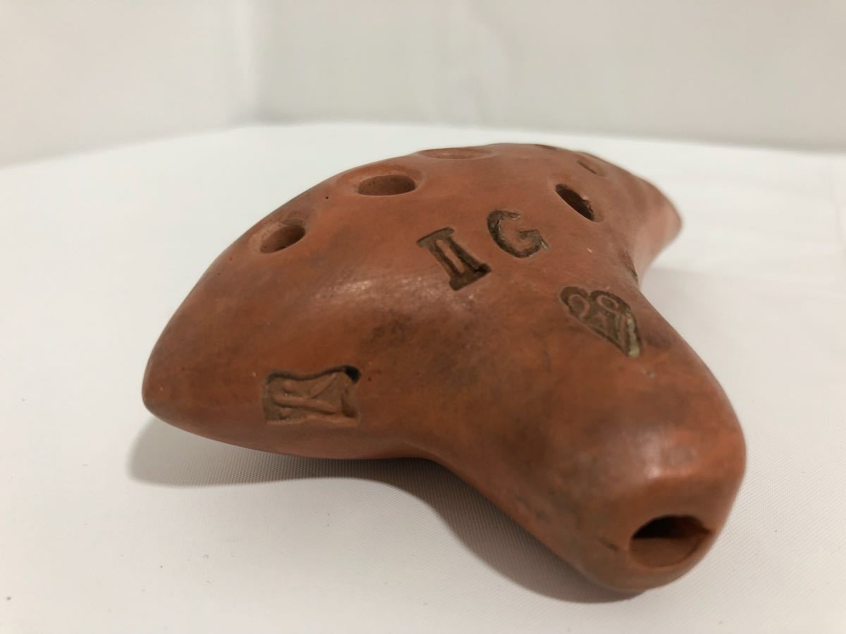 火山久 ハンドメイド 火山のオカリーナ オカリナ 刻印「火」 楽器 