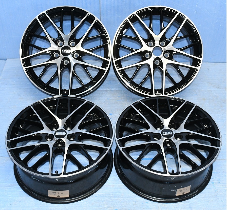 BBS CS CS022 ブラックポリッシュ 18インチ 7.5J 5H-114.3 +48 4本