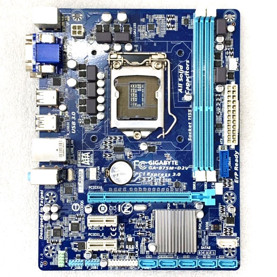 高品質，本物保証 GIGABYTE GA-B75M-D2V マザーボード Intel B75Express チップセット LGA1155(GIGA-BYTE)｜売買されたオークション情報、yahooの商品情報をアーカイブ公開 - オークファン GIGA-BYTE