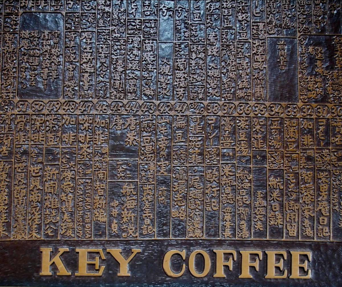 2度と出ない逸品!!昭和レトロ【Key Coffee キーコーヒー】当時物木製看板 ショップ(純喫茶 カフェ等)や事務所のディスプレイに♪ 現品のみ_2