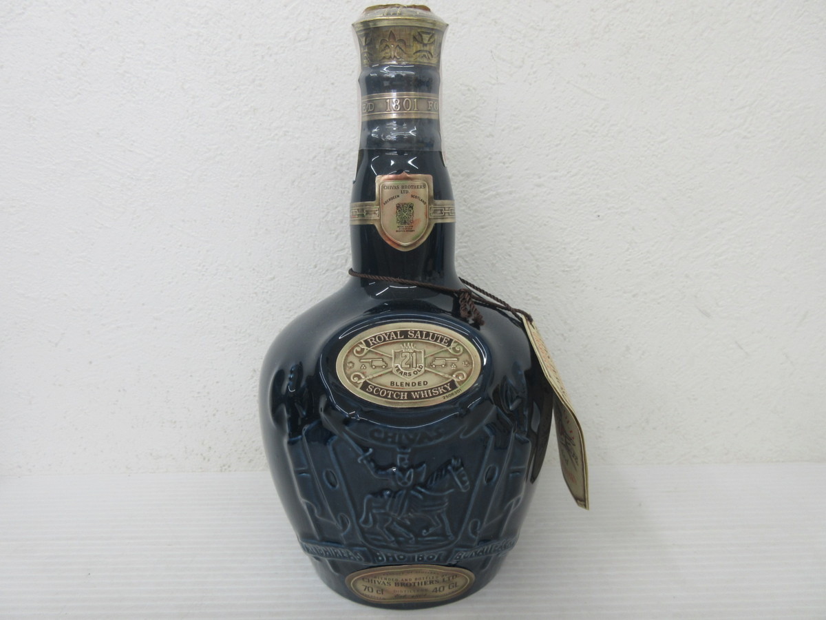ロイヤルサルート  SALUTE 21年 青陶器 スコッチウイスキー 古酒 ロイヤルサルート 21年 CHIVAS ROYAL SALUTE スコッチウィスキー
