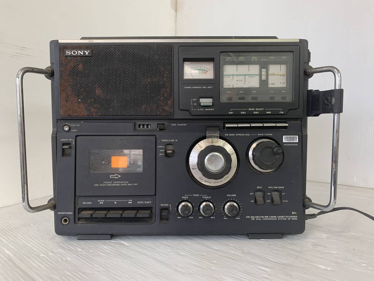 ソニー SONY | CF-5950 - スカイセンサー スカイセンサ ラジカセ BCL