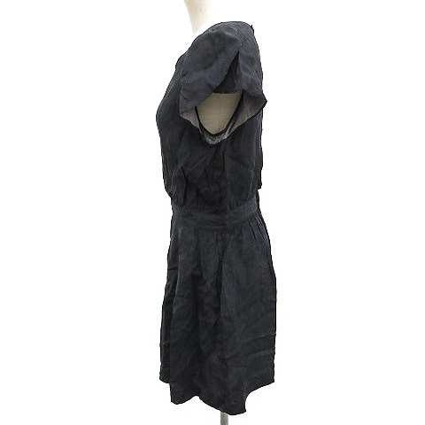 トーガ プルラ Toga Pulla ワンピース ひざ丈 パイソン柄 半袖 1 紺 黒 Og2 レディース Sサイズ 売買されたオークション情報 Yahooの商品情報をアーカイブ公開 オークファン Aucfan Com