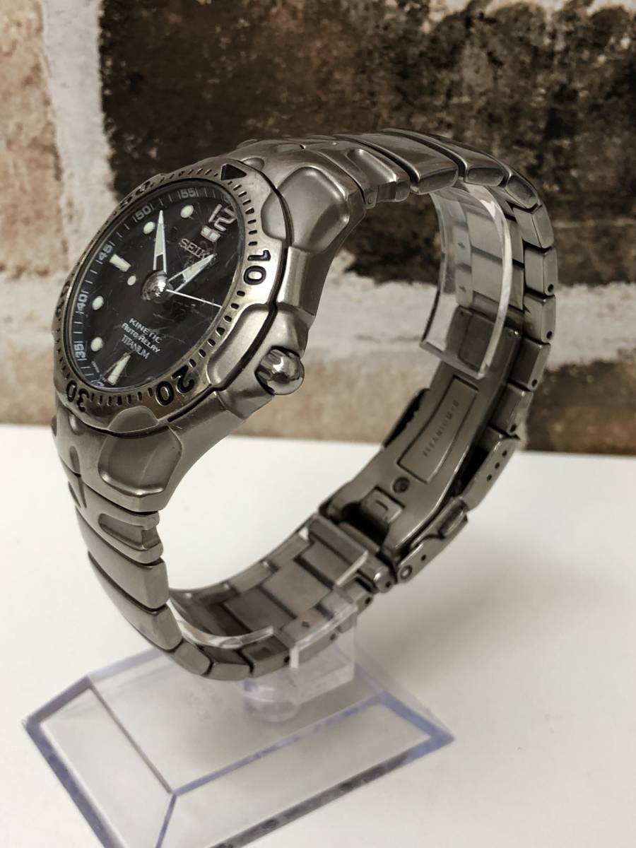 セイコー SEIKO キネティック KINETIC AGSチタン - ダイバー | 5M43