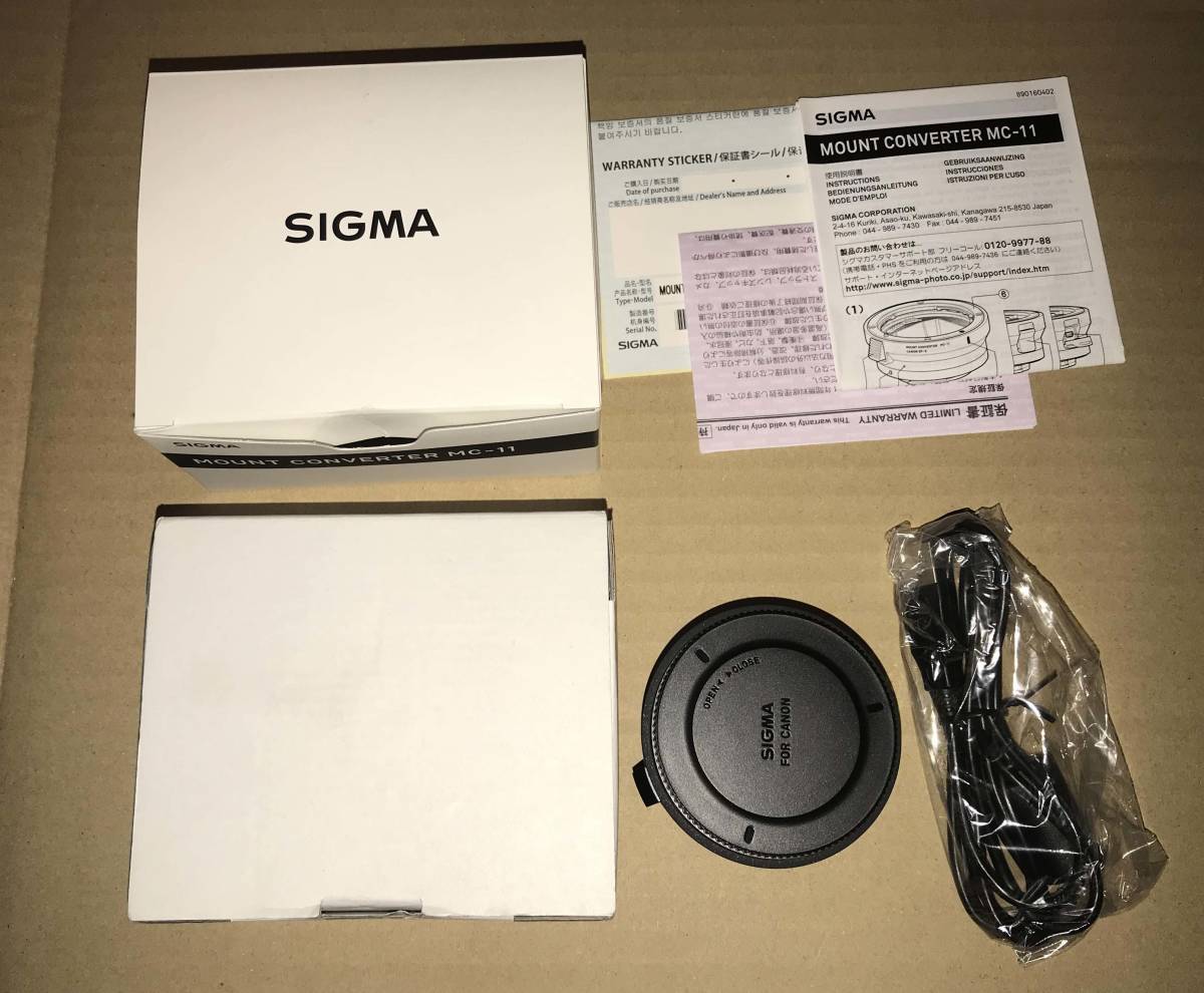 1度だけ使用】SIGMA MOUNT CONVERTER MC-11 Canon⇔SONY 【公式通販】