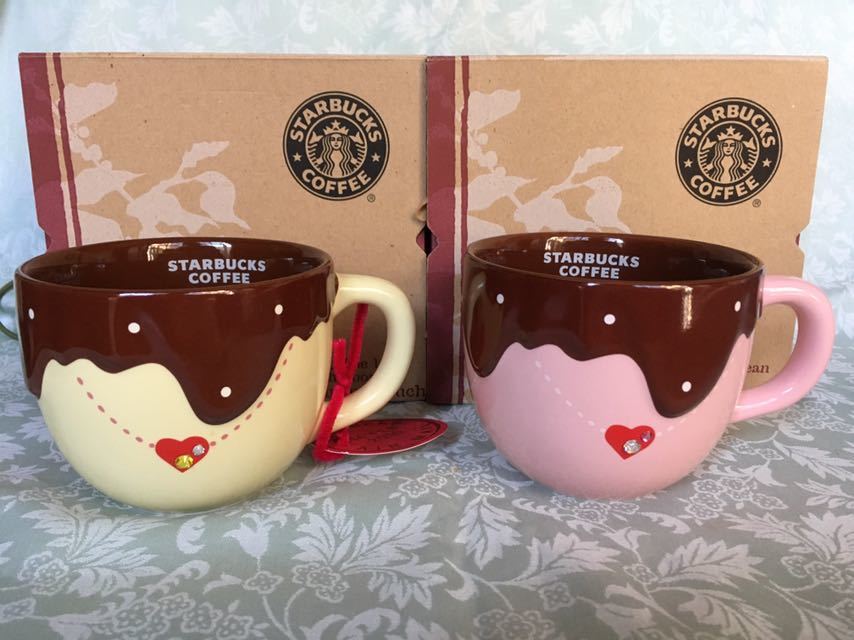 2025，100%新品 スターバックス スイーツ マグ ペア カスタードプリン&ストロベリー スワロフスキー付 バレンタイン(陶磁製)｜売買されたオークション情報、yahooの商品情報をアーカイブ公開 - オークフ 茶器