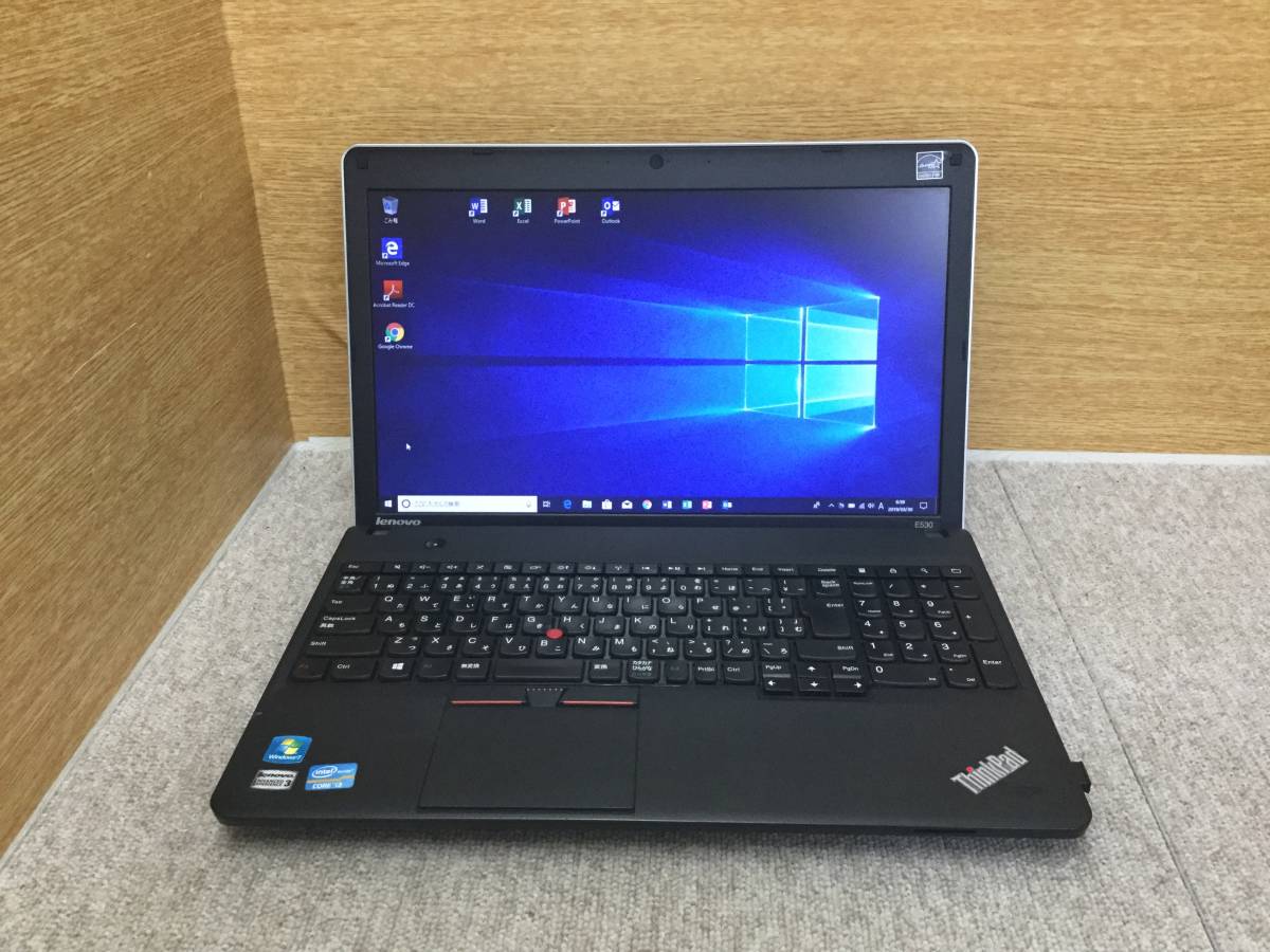 TOSHIBA ノートPC 8GBメモリ 256GB SSD E530☆新品SSD512GB換装☆Win10☆Core i 3-2328M+8GBメモリ+ワード