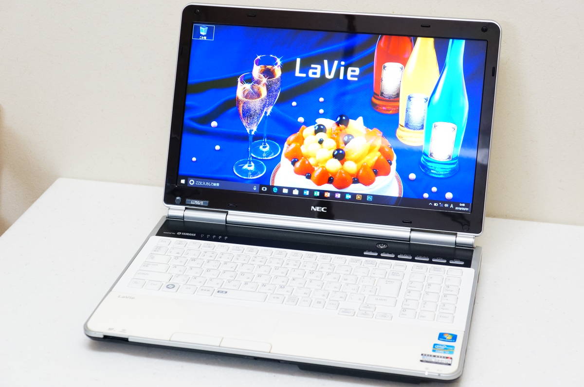 【快速 Windows10 Pro】 NEC LaVie LL750/E ☆クリスタルホワイト☆ ★超高性能CORE i7 / DDR3 8GB / 750GB / BD / Office 2013★