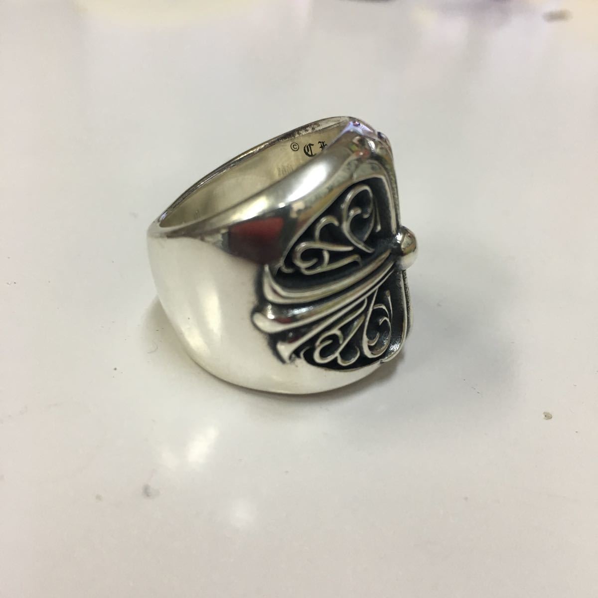 CHROME CHROME HEARTS クロムハーツ オーバルクロスリング 正規品 