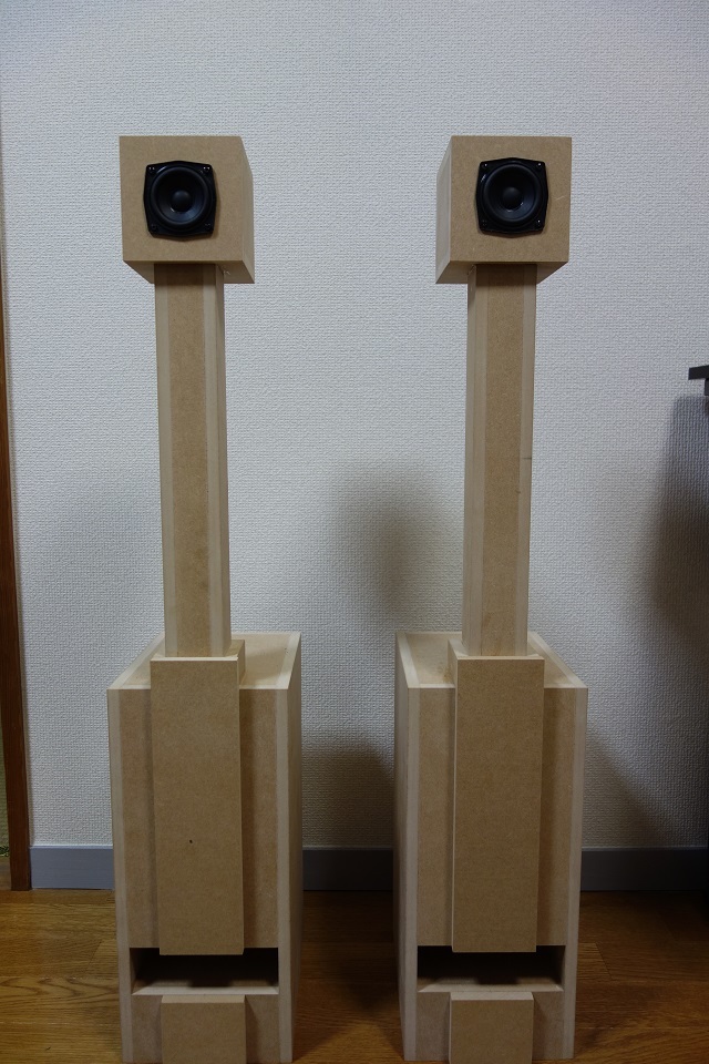 自作スピーカー　バックロードホーン　【コスギ】　よく鳴ります
