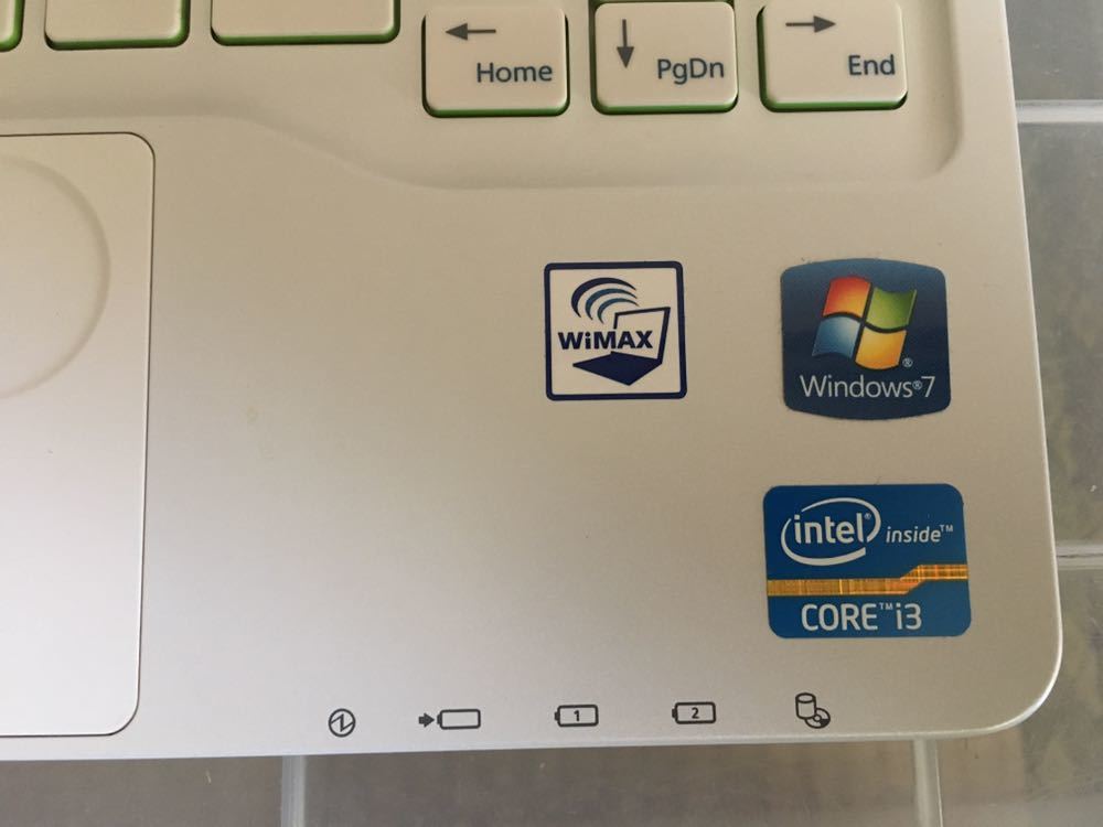 ★FUJITSU CORE i3 2350M 2.30GHz LIFEBOOK SH54/G★windows7プロダクトシール有り ★ジャンク