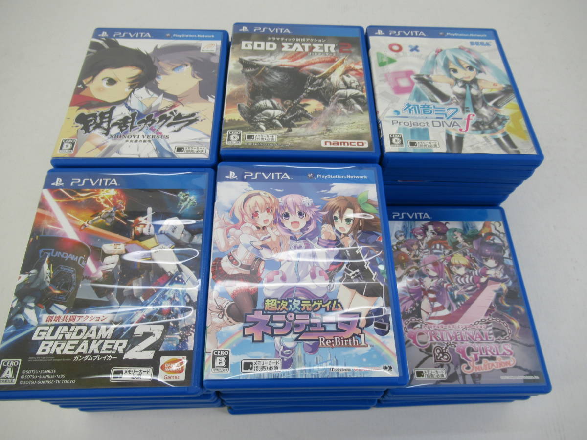23▲80/【ジャンク】PSVitaソフトまとめ　閃乱カグラ・ネプテューヌ・討鬼伝など